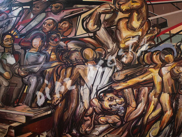Composición mural Maestro Diz Acosta